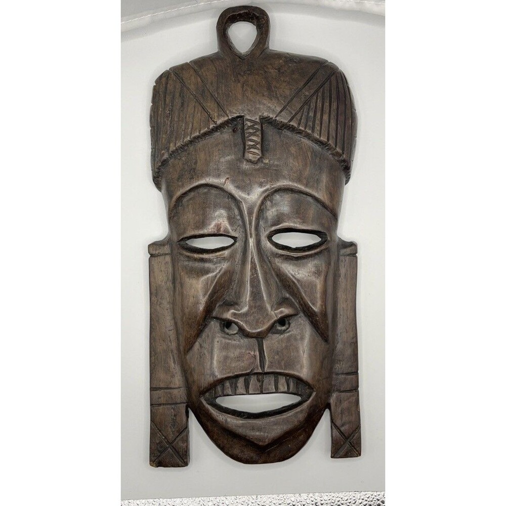 VNTG Wooden Tribal Mask - hand carved in South Africa